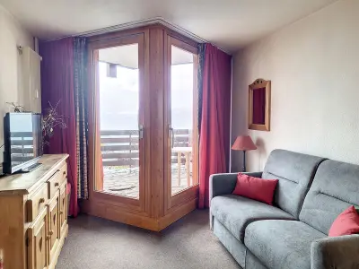 Appartement à La Rosière, Studio lumineux près des pistes avec balcon, WiFi gratuit, et accès facile aux commerces - L949234