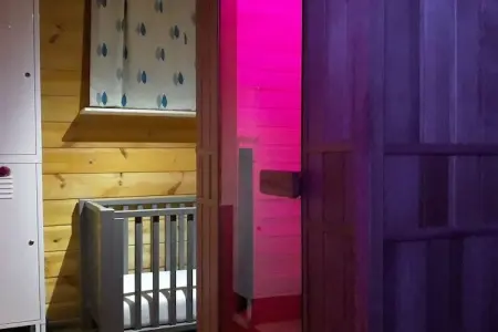 Abri Vert, Chalet moderne en bois avec cuisinière, situé en forêt - Photo 7