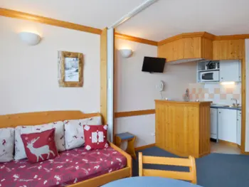 Appartement à Plagne Aime 2000, Studio fonctionnel aux pieds des pistes, 4 pers, casier à skis - N°898028