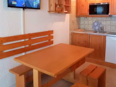 Appartement à Val Thorens, Charmant appart 4 pers. 31m² au cœur de la montagne, avec véranda panoramique et équipements inclus - L958411