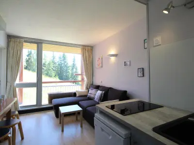 Appartement à Les Arcs 1800, Appartement rénové 4/5 pers. Vue depuis balcon, proche commerces, TV & linge éco-responsable - L959387