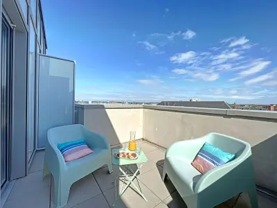 Appartement à Berck Plage, Charmant studio pieds dans l'eau - Terrasse & Parking - Résidence récente - N°899147