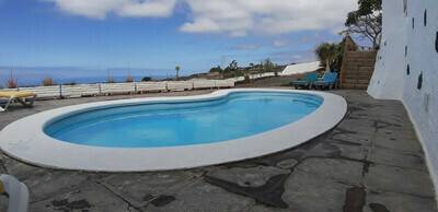 Casa con piscina compartida vista directa al Mar, Chalet 4 personnes à Guía de Isora 955195