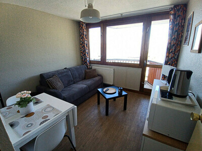 Location Appartement à La Plagne,Studio fonctionnel avec balcon  Accès direct aux pistes  Vue Mont Blanc FR-1-181-2653 N°963559