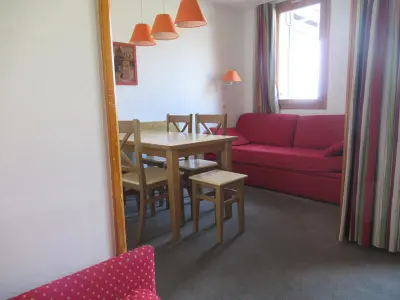 Appartement à Belle Plagne, Studio au pied des pistes avec balcon, animaux admis - L967985