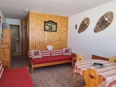 Appartement à Plagne Aime 2000, Studio lumineux cabine ski-in/ski-out, 3/4 pers, vue pistes - L967092