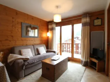 Wohnung in Les Carroz d'Arâches,Chalet cosy 6p, balcon est, proche spa, navette ski, parking couvert FR-1-572-36 N°962394