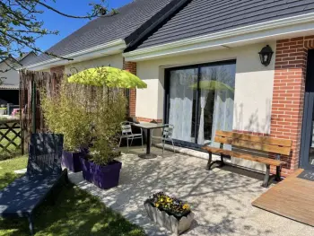 Gite à Octeville sur Mer,Charmante maison plain-pied, animaux acceptés, proche d'Étretat et Honfleur, avec jardin et terrasse FR-1-441-741 N°854583