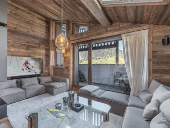 Wohnung in Megève,Chalet à Megève avec Wellness: 6 adultes, 4 enfants, ascenseur, terrasse, cheminée, accès sauna/piscine FR-1-569-56 N°854766