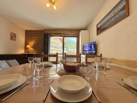 Appartement cosy à Flumet, 3 chambres, balcon sud, Wi-Fi, parking, près des pistes et navettes gratuites - Photo 6