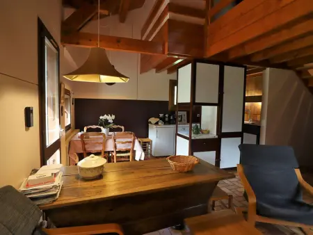 Chalet architecte 6 pers. au Planay, calme, spacieux, jardin avec rivière, proche ski bus gratuit - Photo 6