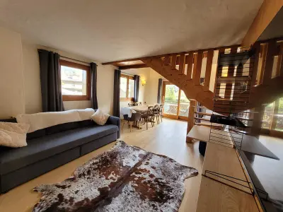 Appartement à Megève, Duplex 3 pièces à Megève - Proche centre, 6-8 pers, balcon, piscine, wifi, garage. - L899977