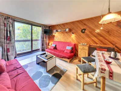 Appartement à Le Corbier, Studio confortable skis aux pieds avec balcon, piscine chauffée - L900020