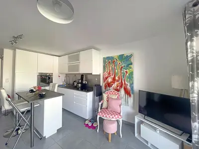 Appartement à Saintes Maries de la Mer, Studio pour 3 pers, climatisé avec terrasse proche mer, centre-ville et parking privatif - L901476