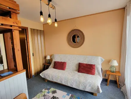 Studio 4 pers, balcon sud, parking, résidence calme - Photo 1