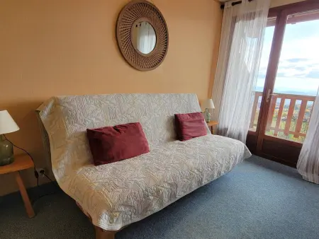 Studio 4 pers, balcon sud, parking, résidence calme - Photo 7