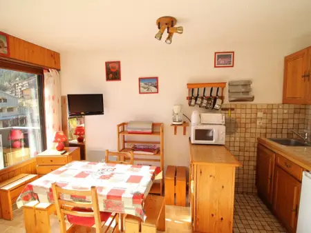 Studio cabine 4 pers, pied des pistes, vue sud, Appartement 4 personnes à Auris - Photo 5