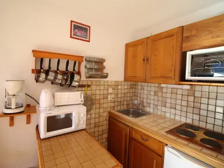 Studio cabine 4 pers, pied des pistes, vue sud, Appartement 4 personnes à Auris - Photo 6