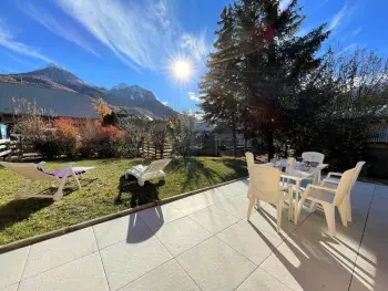 Haus in Briançon,Duplex 4P 90m², 3 SDB, jardin/terrasse sud, parking privé - Briançon FR-1-330C-138 N°858671