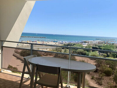 Beau STUDIO pour 2 personnes direct plage face mer, Appartement 2 personnes à Palavas les Flots FR-1-559-26