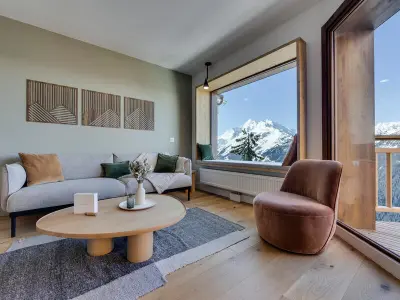 Appartement à Montvalezan La Rosière, Appartement moderne à 100m du centre, 2 balcons, parking, wifi, idéal pour familles - L902647