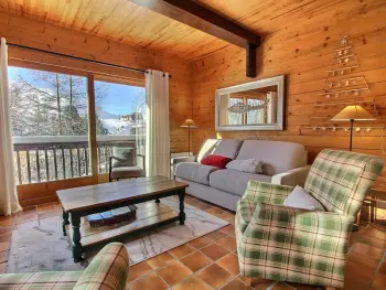 Chalet a La Plagne,Chalet chaleureux proche des pistes, balcon et WiFi FR-1-455-227 N°859128