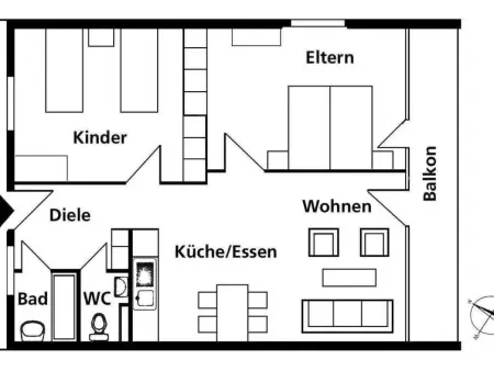 Nr.05 Haus Sursilvana, Appartement 4 personnes à Lenzerheide - Photo 22