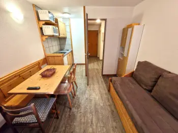 Appartement à Valfréjus, Studio 4 pers à 2 pas des pistes avec balcon exposé sud - N°955409