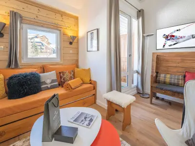 Appartement à Huez, Studio avec mezzanine, retour skis aux pieds, proche remontée mécanique - L904272