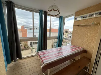 Appartement à Valras Plage, Charmant T2 Cabine en Centre-Ville, 6 Pers., 200m de la Plage - Animaux -10kg OK - L904278