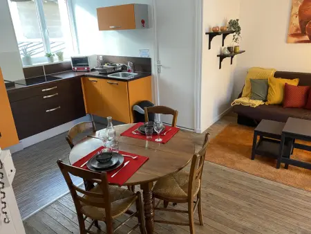 Charmant T2 central avec WIFI, à 15 min des Thermes, parking gratuit, lave-linge et sèche-linge communs - Photo 4