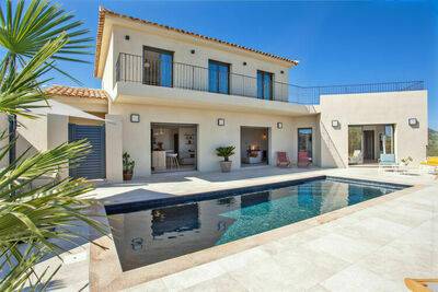 Location Haute Corse, Maison à Monticello, Superbe villa 8 personnes avec piscine et vue mer - N°862451