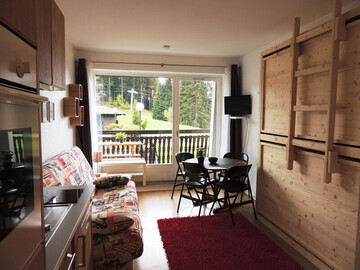 Location Appartement à Les Gets,Studio ski au pied, entièrement rénové FR-1-598-131 N°943499