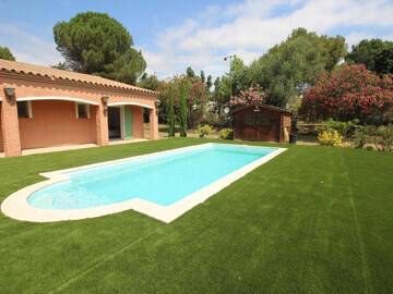 Location Maison à Llançà,CASA L'OMBRA - Casa individual soleada y de ambiente familiar, con terraza, jardín y piscina privada. - N°863605