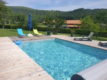 Gite à Ibarrolle,Maison plain-pied avec piscine, jardin clos, et clim, proche St Jean-Pied-de-Port. FR-1-384-842 N°863611