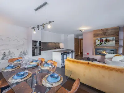 Appartement à Megève, Chic appartement alpin à Megève avec balcon et parking couvert - L906560