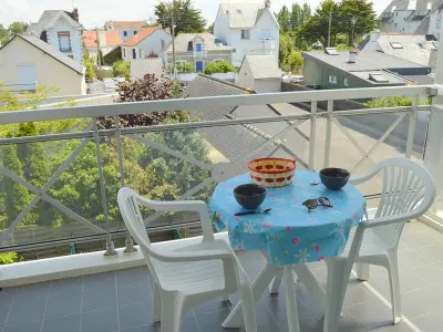 Appartement à Le Pouliguen, Studio lumineux près du centre avec balcon, parking privé et vélos - Le Pouliguen - N°906703