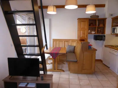 Appartement à Les Contamines Montjoie, Studio mezzanine 4 pers aux Contamines-Montjoie avec garage - L906711