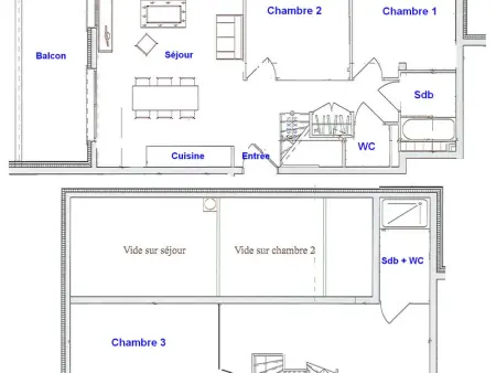 Superbe Duplex 4 pièces avec garage, 2 salles de bains, proche télécabine, WiFi - Photo 3