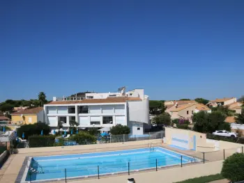 Wohnung in Cap d'Agde naturisme,Appartement climatisé pour 2 avec piscine et parking sécurisé FR-1-606-171 N°908334