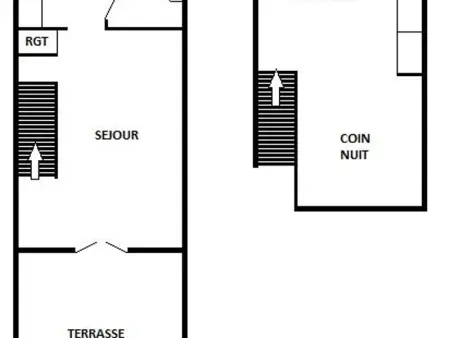 Studio Mezzanine 4 Pers, Port Leucate avec Parking - Photo 8