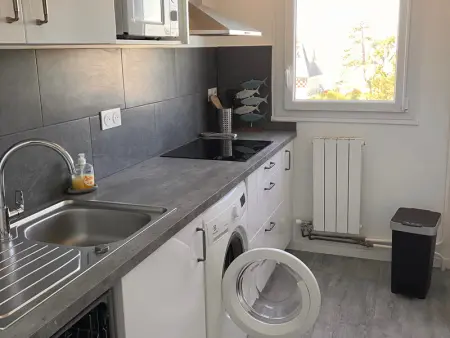 Appartement proche plage avec balcon, 4 couchages, parking privé, idéal pour familles! - Photo 12