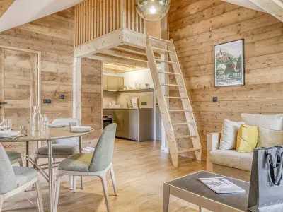 Appartement à Saint Gervais les Bains, Studio agréable avec mezzanine près des remontées mécaniques et centre de Saint-Gervais-les-Bains - L908676