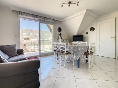 Appartement à Cucq Stella Plage, Charmant T3 pour 5 pers avec balcon à Stella Plage, proche plage, parking privé - L909324