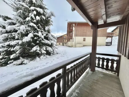 Studio Cabine, 4 Pers. - Balcon, Parking Privé, à 100m des Pistes et Commerces - Photo 13