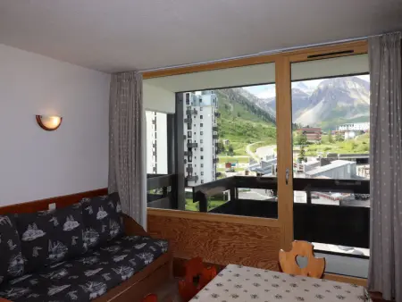 Appartement à Tignes, Studio lumineux avec balcon, proche pistes et commerces, 4 couchages, animaux acceptés - L944005