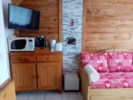 Studio cosy 4 pers, RDC, Sud, à 300m des pistes et 250m commerces, bien équipé, animaux admis. - Photo 6