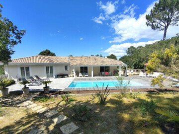 Location Villa à Lège Cap Ferret,Grande villa piscine chauffée Petit-Piquey - N°945366