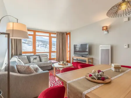 Appartement à Les Arcs 1800, Appartement moderne 4 pièces avec piscine, spa, parking et accès direct aux pistes - L946242