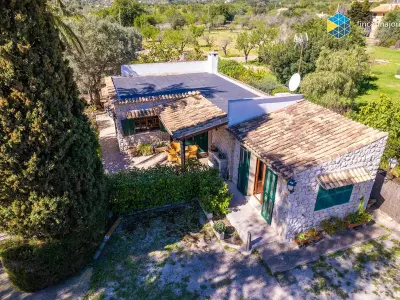 Villa à Caimari, Maison rustique avec piscine, clim, cheminée, jardin à Caimari - N°948063